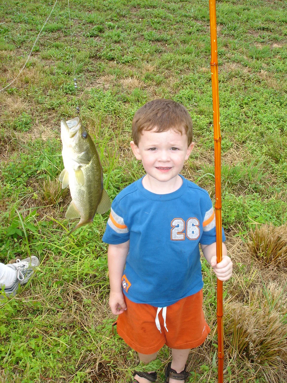 One of His Very First Fish