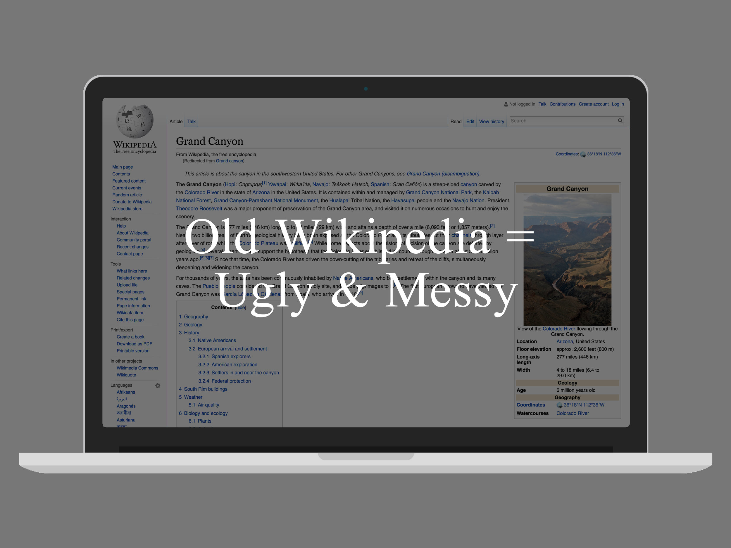 Wikipedia CSS Refresh - OLD WIKIPEDIA.jpg