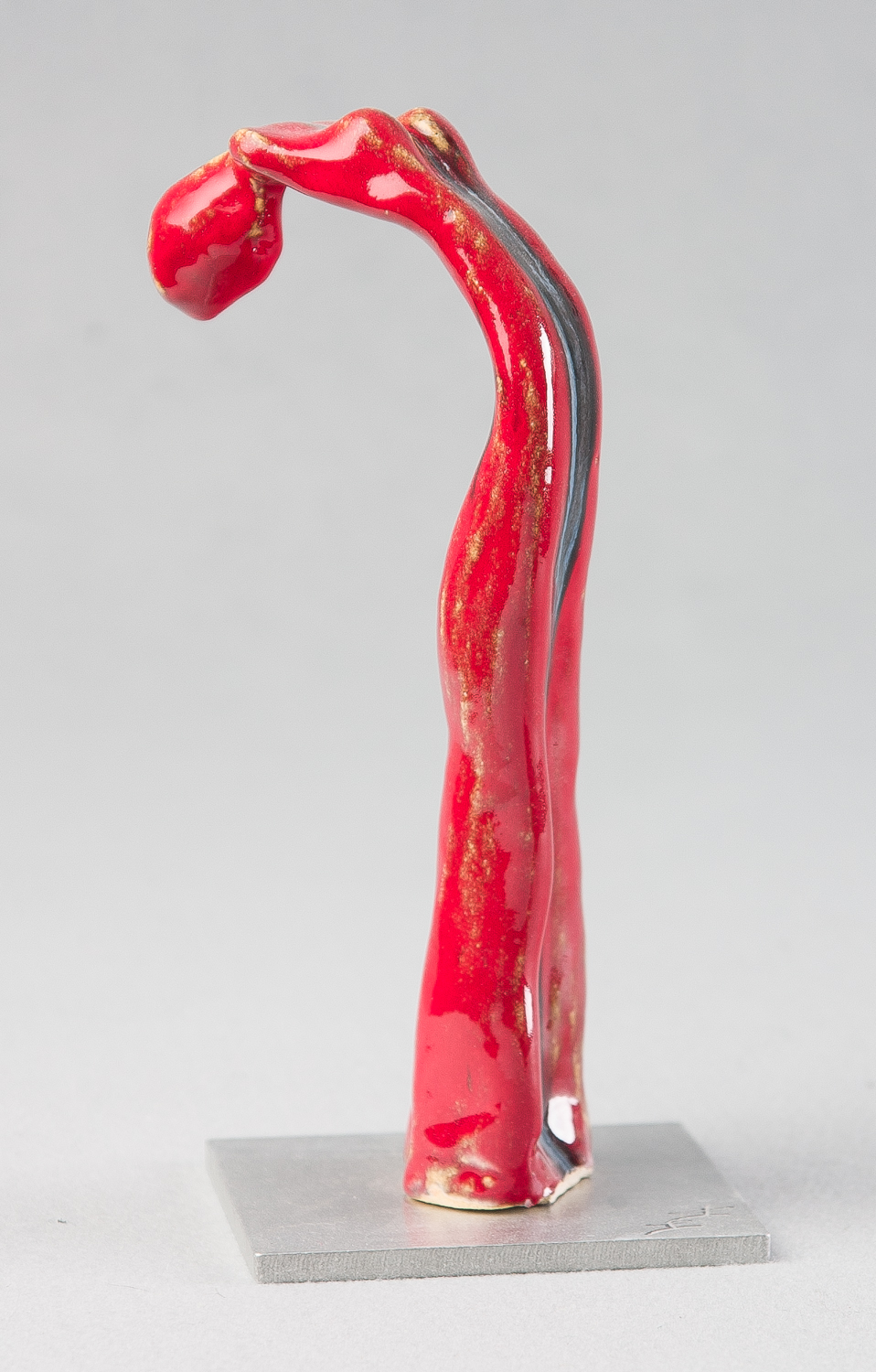 Red Curved Figure