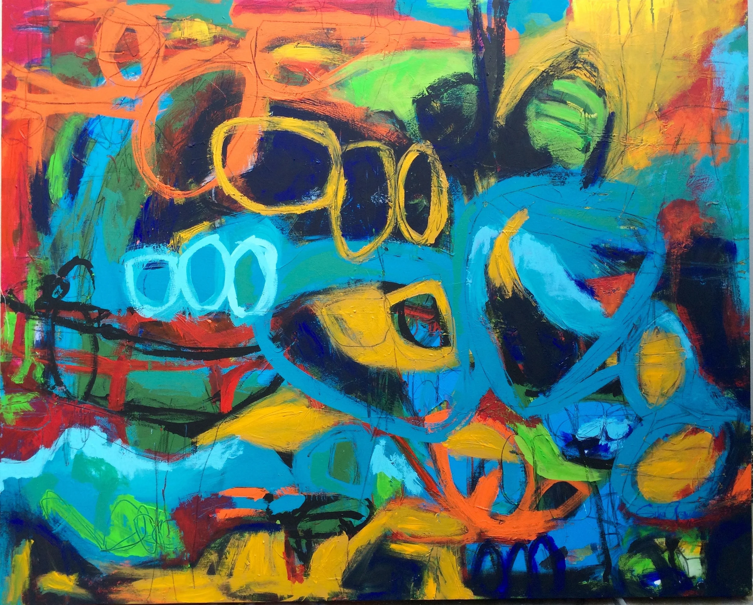 "SUEÑOS ENREDADOS" 48"X 60"