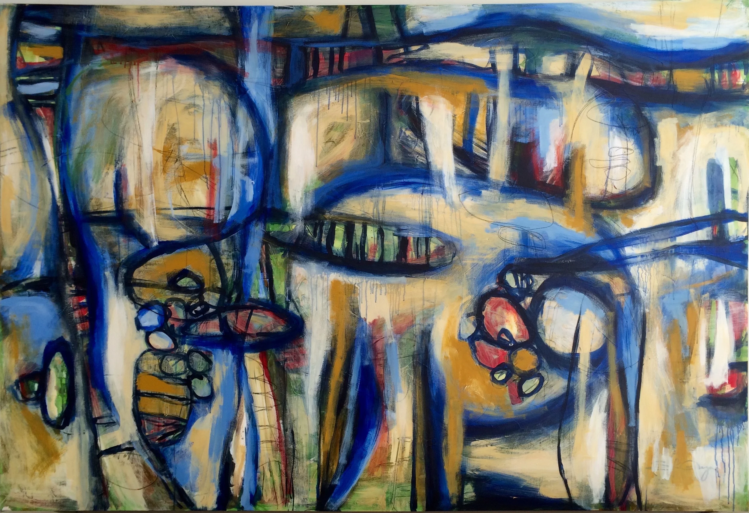 "MUNDO FLOTANTE" 60" X 88"
