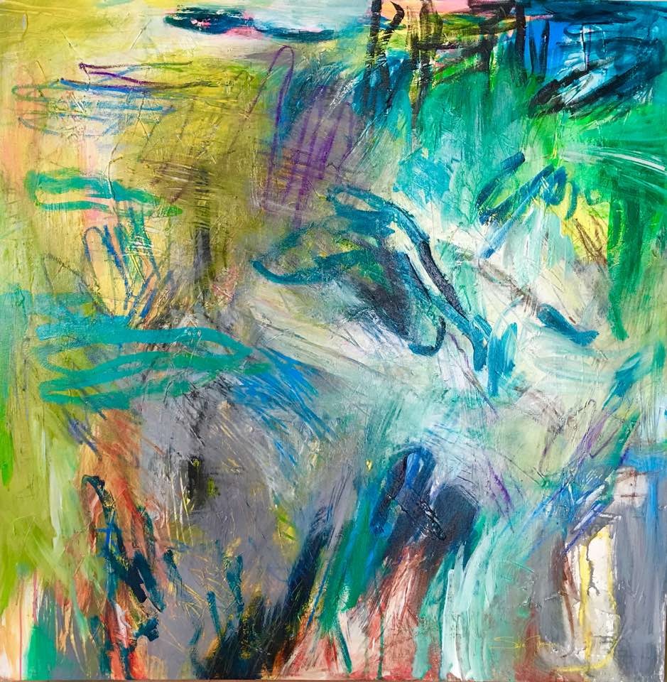 "Sola en mi" 48" x 48"