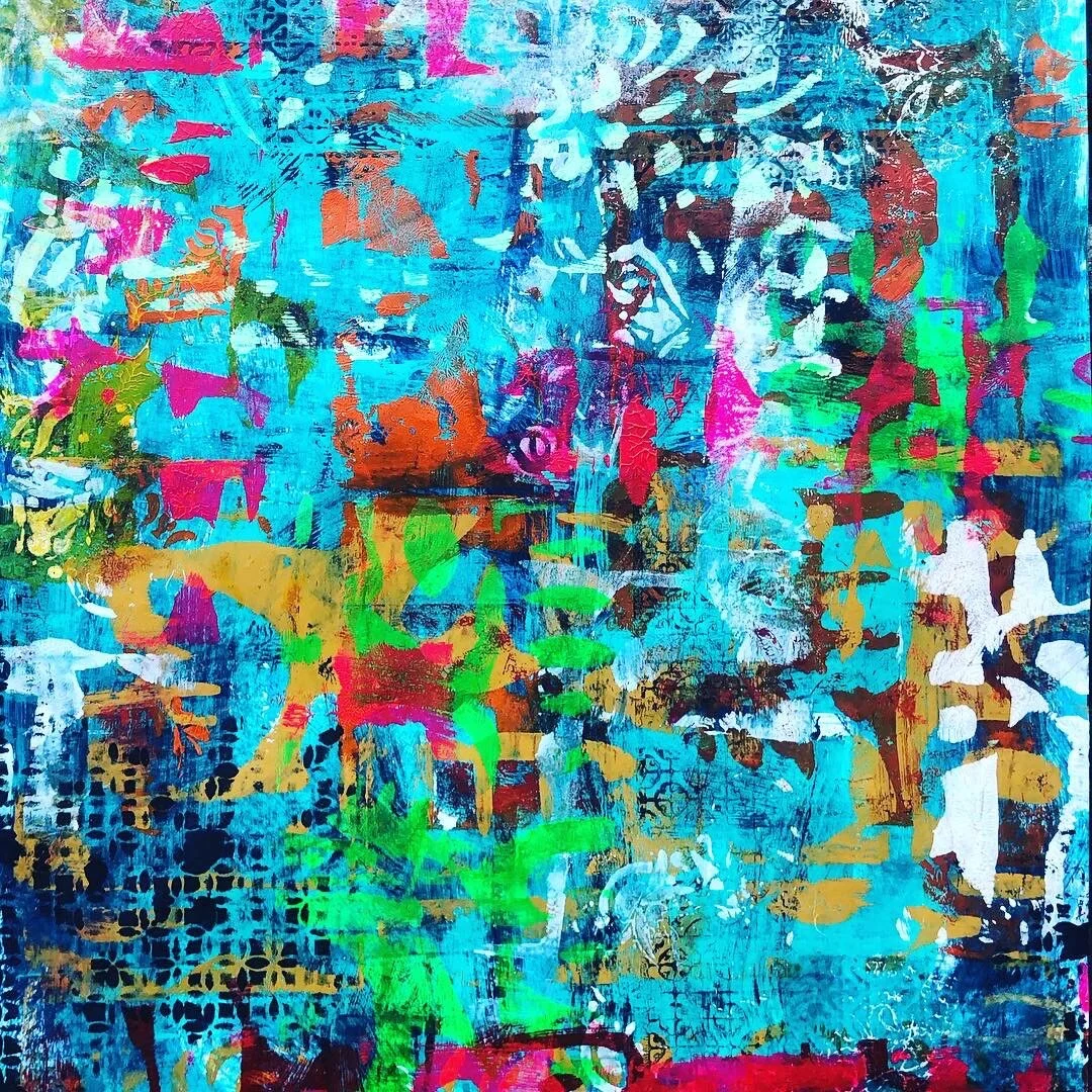  Original print, mixed media on paper  26” x 46” 