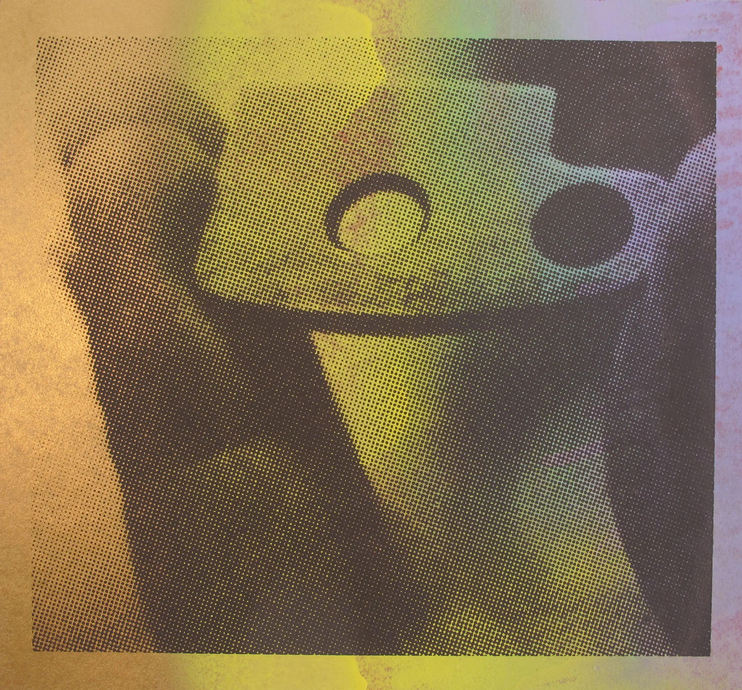 Climbing silkscreen and spraypaint on paper 2014