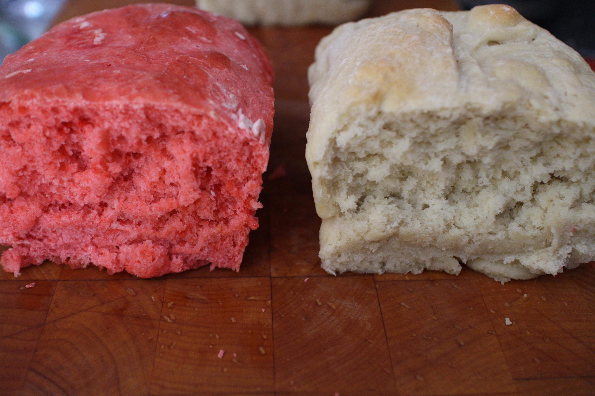 I spent one evening baking different color bread for the Common Mynas of Florida to test their preference of natural vs. un-natural food.