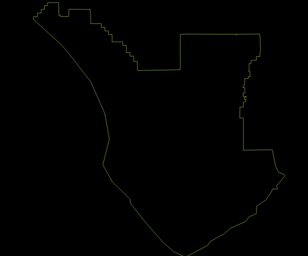 The line shapefile in QGIS