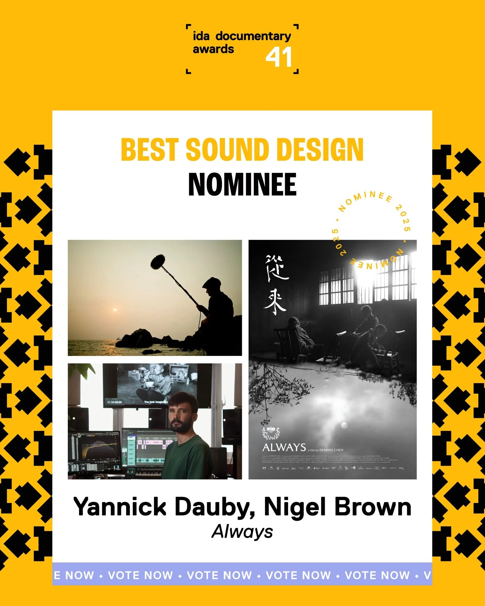 IDA Best Sound Design nomination
