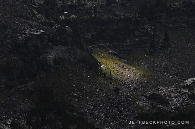 Spotlight on Dromedary Peak, Twin Peaks Wilderness, Utah
