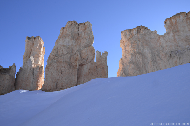 Hoodoos and Snow, Peekaboo Loop, Bryce Canyon National Park, Utah