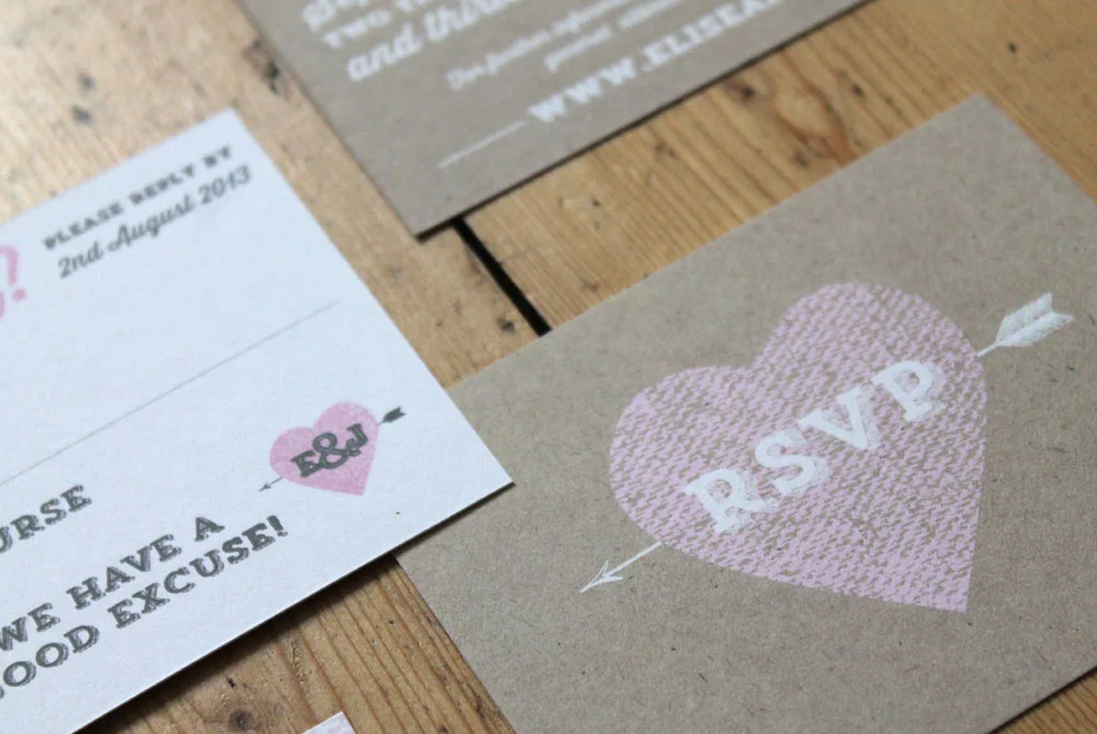 Madeleine RSVP card from Studio Seed