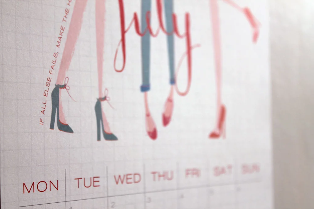 2014 'Fashionista' Calendar © Studio Seed