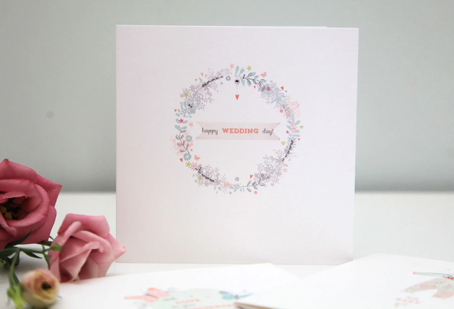 New 'Petit Collage' range featuring very delicate florals and a hint of Swarovski sparkle