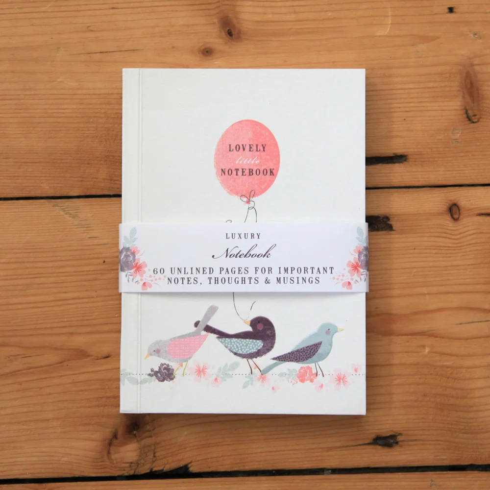 'Bird & Balloon' Luxury A6 Notebook