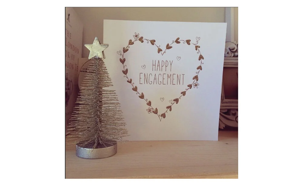 My favourite engagement card, taken from my Instagram feed