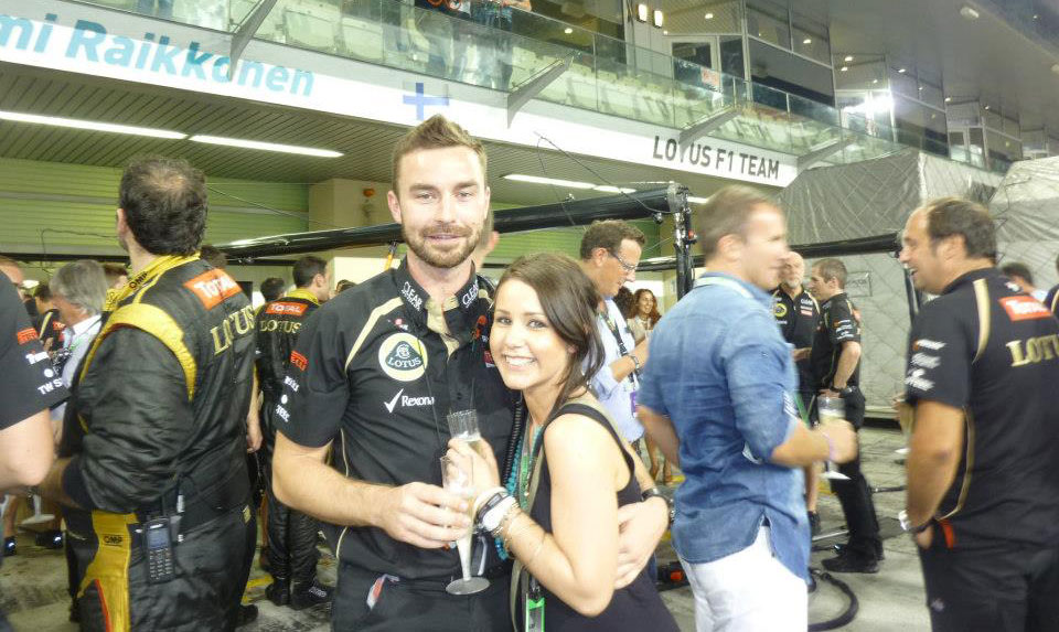 Me and Mr. R at the 2012 Abu Dhabi Grand Prix (When his driver Kimi Raikkonen had just won!)