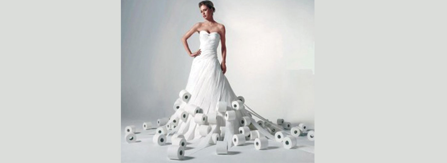And the Bride wore..... 2 ply.