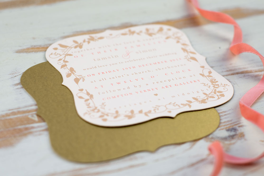 Invitation card. Photo by Holly Booth