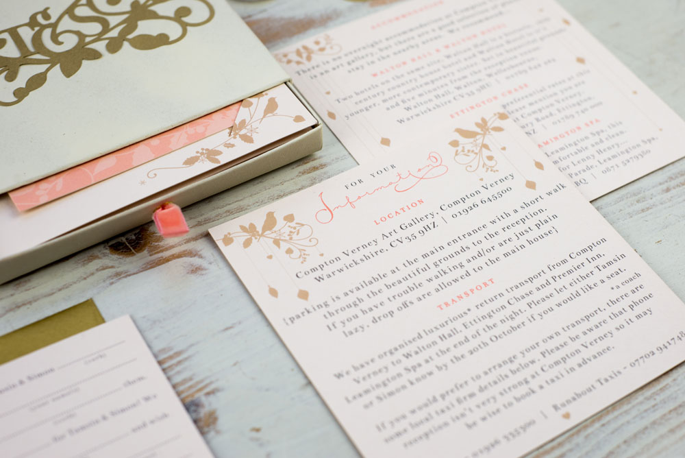 Invitation suite detail. Photo by Holly Booth