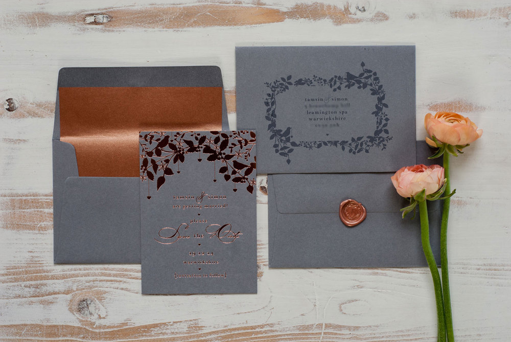 Save the Date design, photo by Holly Booth
