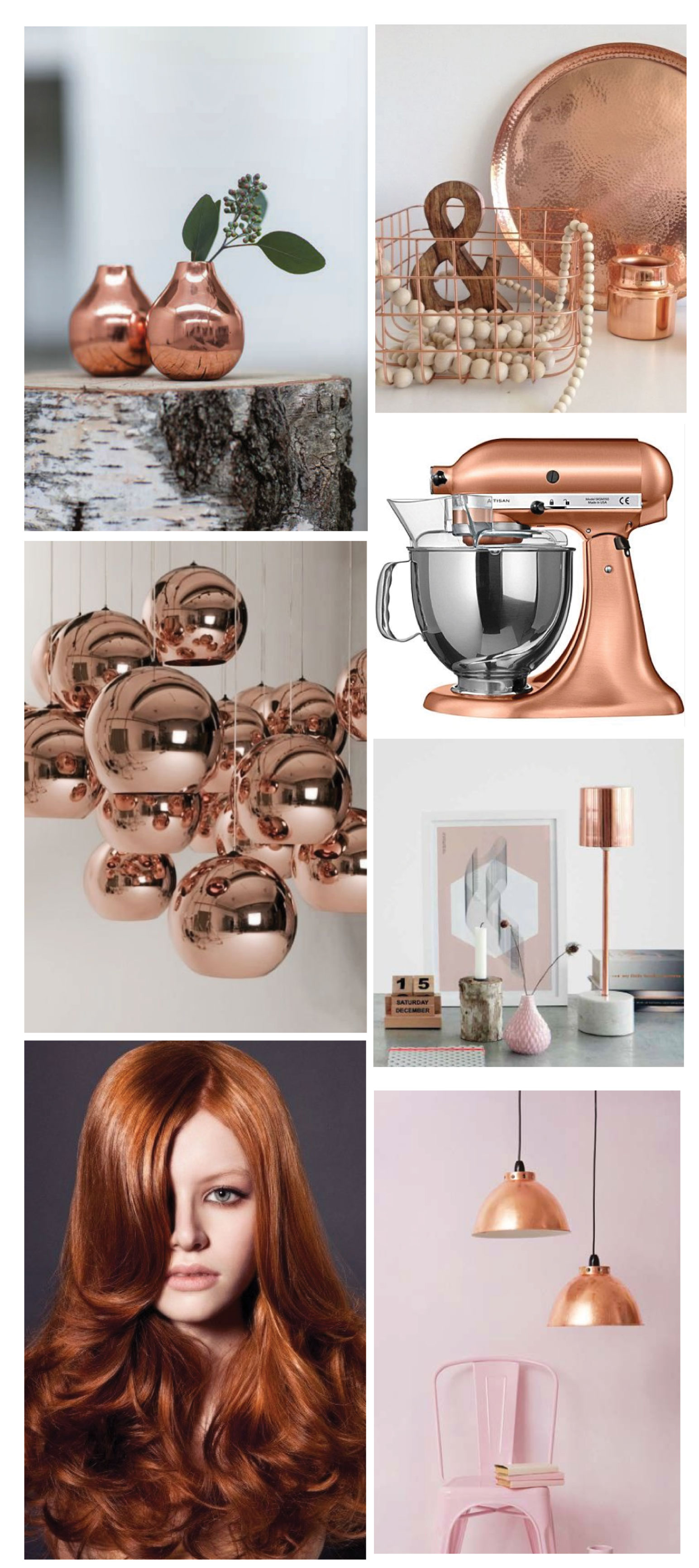 Copper trend: images via Pinterest
