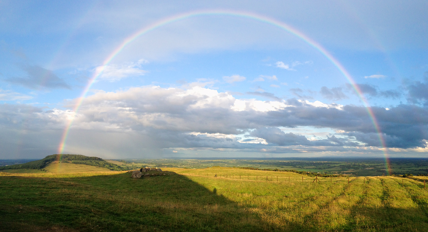 iPhone Panoramic; Loughcrew Rainbow