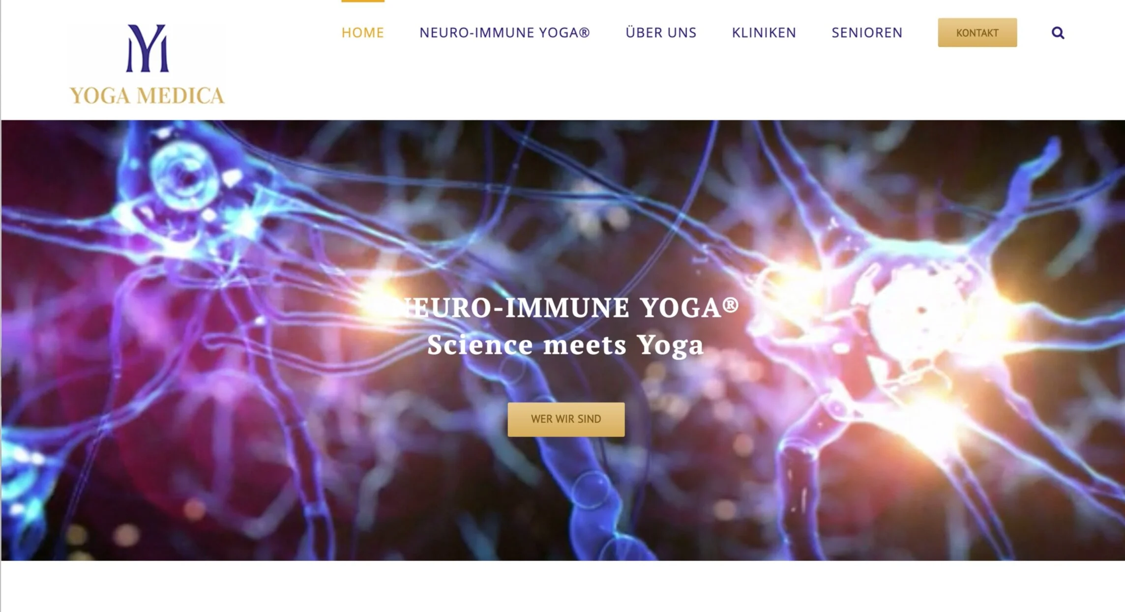 Webpräsenz  Yoga Medica