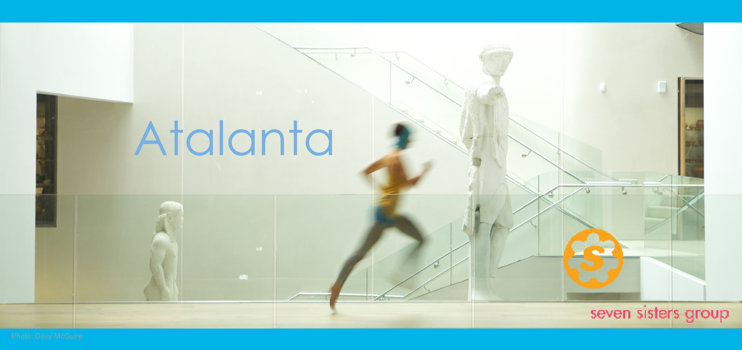 Atalanta (2011) This piece took the spectator on a 15-minute walk through the Ashmolean Museum in Oxford. Guided by a voice in the earphones and video footage matching the pathway, the audiences discovered a story based around the mythical Greek runner Atalanta. Commissioned as part of the Cultural Olympiad leading up to the London 2012 Olympic games the piece reflected on the continuing challenges that contemporary women face in sport. Photos: Davy McGuire