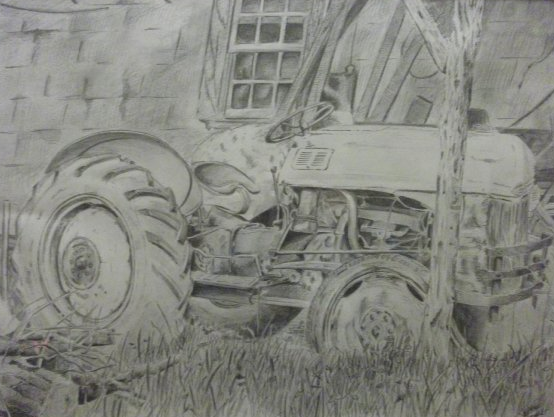   Doc's Tractor    18x24 General's Drawing Pencil    For Justin Cox-Raleigh, NC  