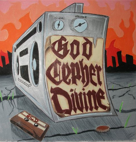   God Cyper Divine CD Cover    12x12 Prismacolor Color Pencil    For Ryan Mitchell-Raleigh, NC  