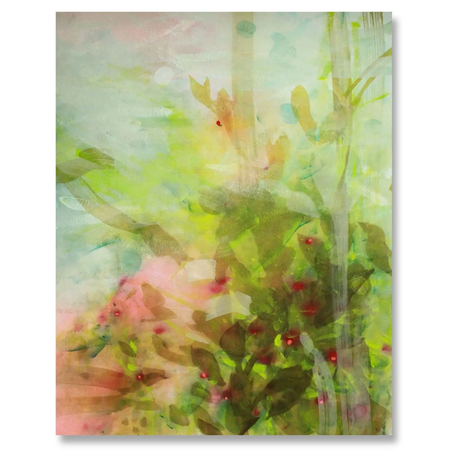 The Roses Could Barely Hush When She Came to Visit :: 59"x47"