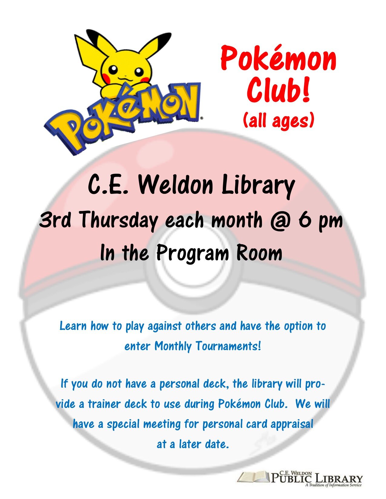 Pokemon Club — Martin Public Library