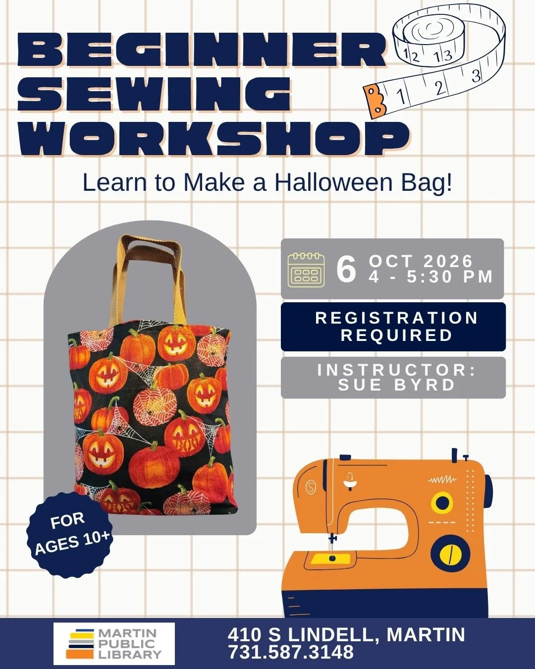Sewing Class: Halloween Bag