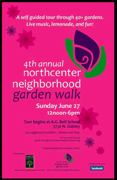 Northcenter Garden Walk Logo and Poster