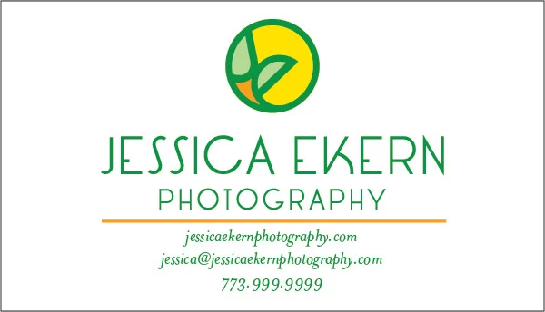 Jessica Ekern Photography Logo/Collateral Design