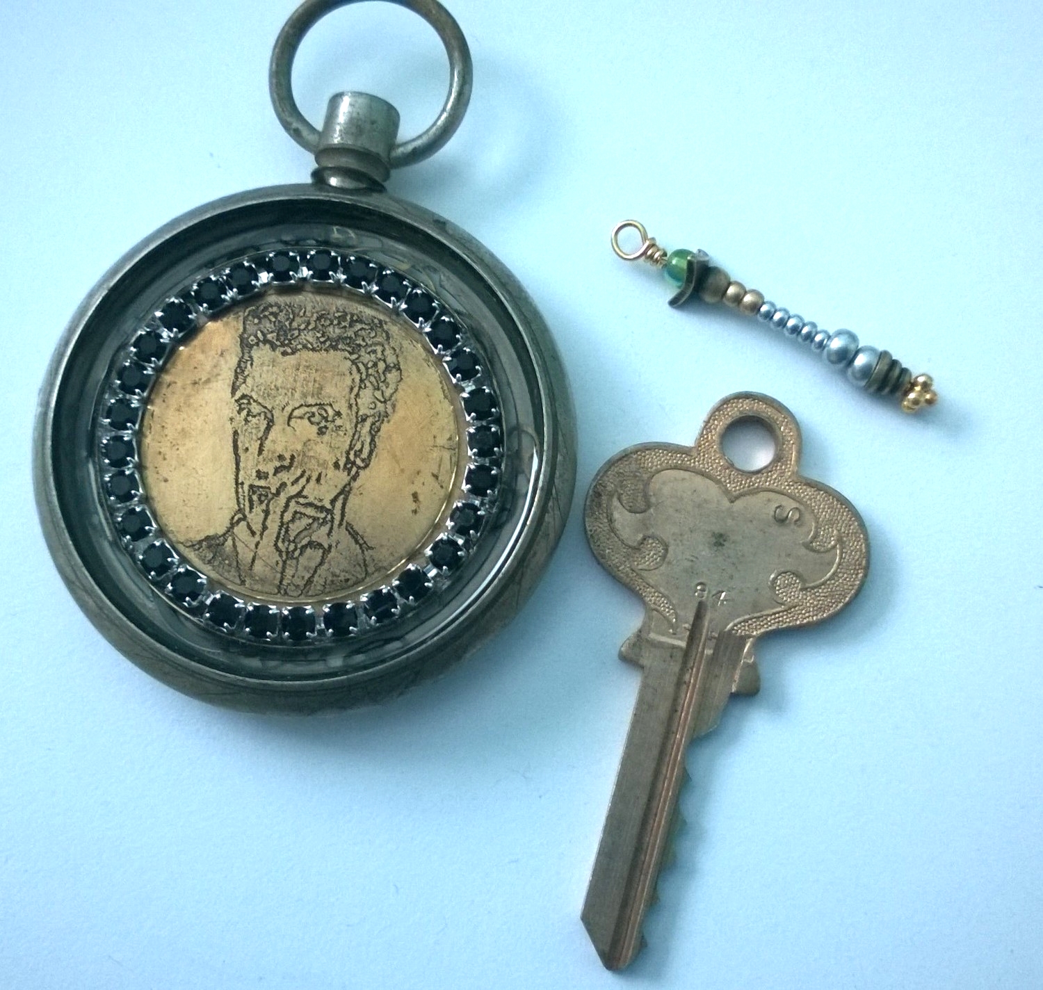 Add a fancy TARDIS key and the components are ready for assembly!