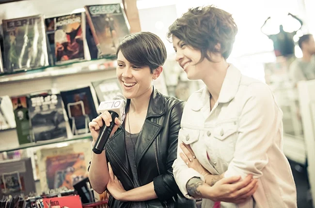 Day in the Life with Tegan and Sara, Billboard.com Photographer: Catie Laffoon