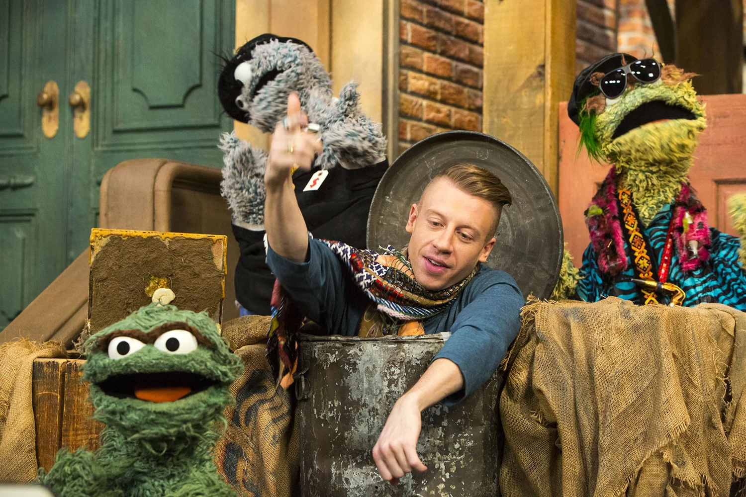 Macklemore performs on Sesame Street