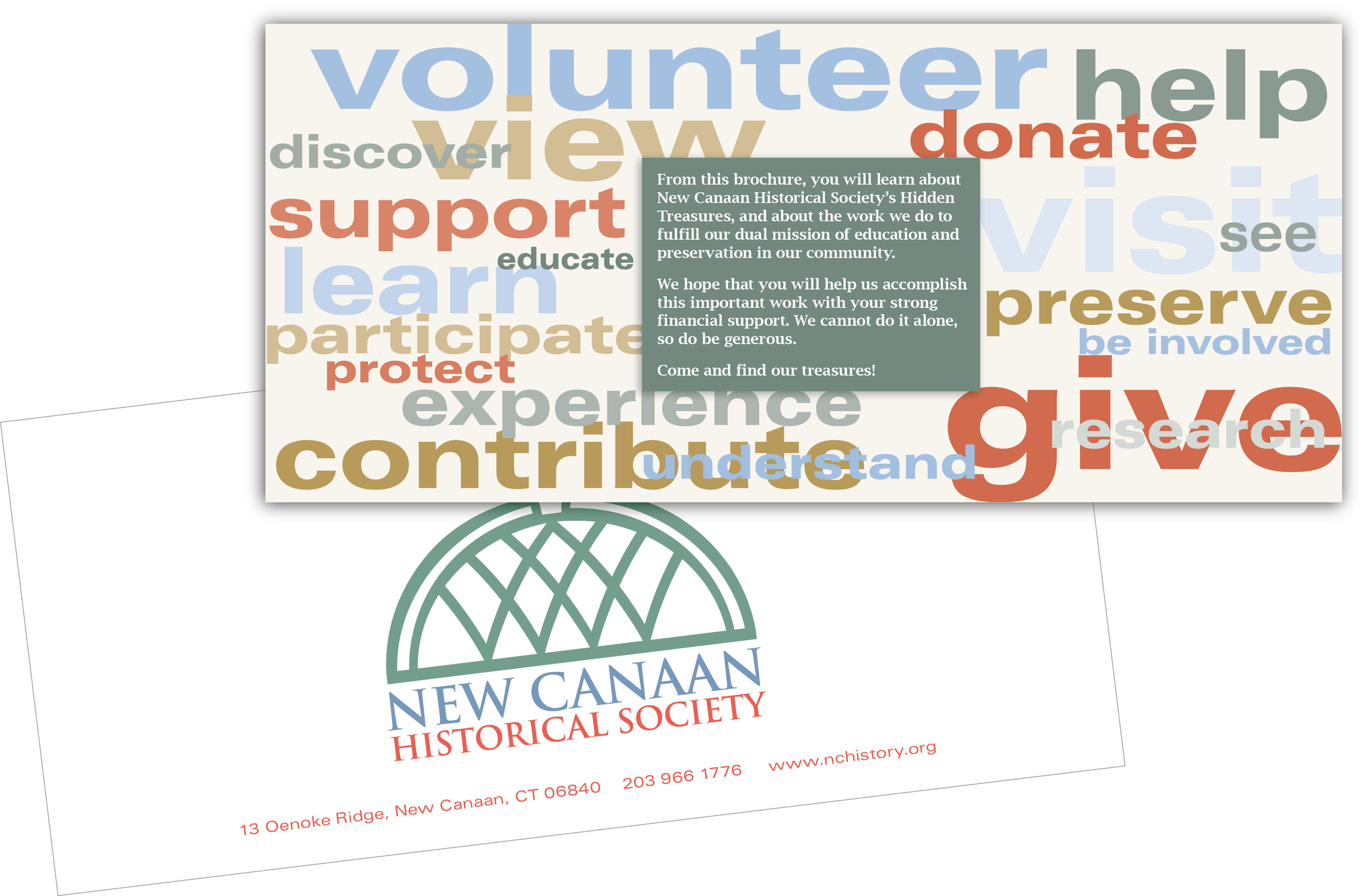 Part of above fundraising package for New Canaan Historical Society