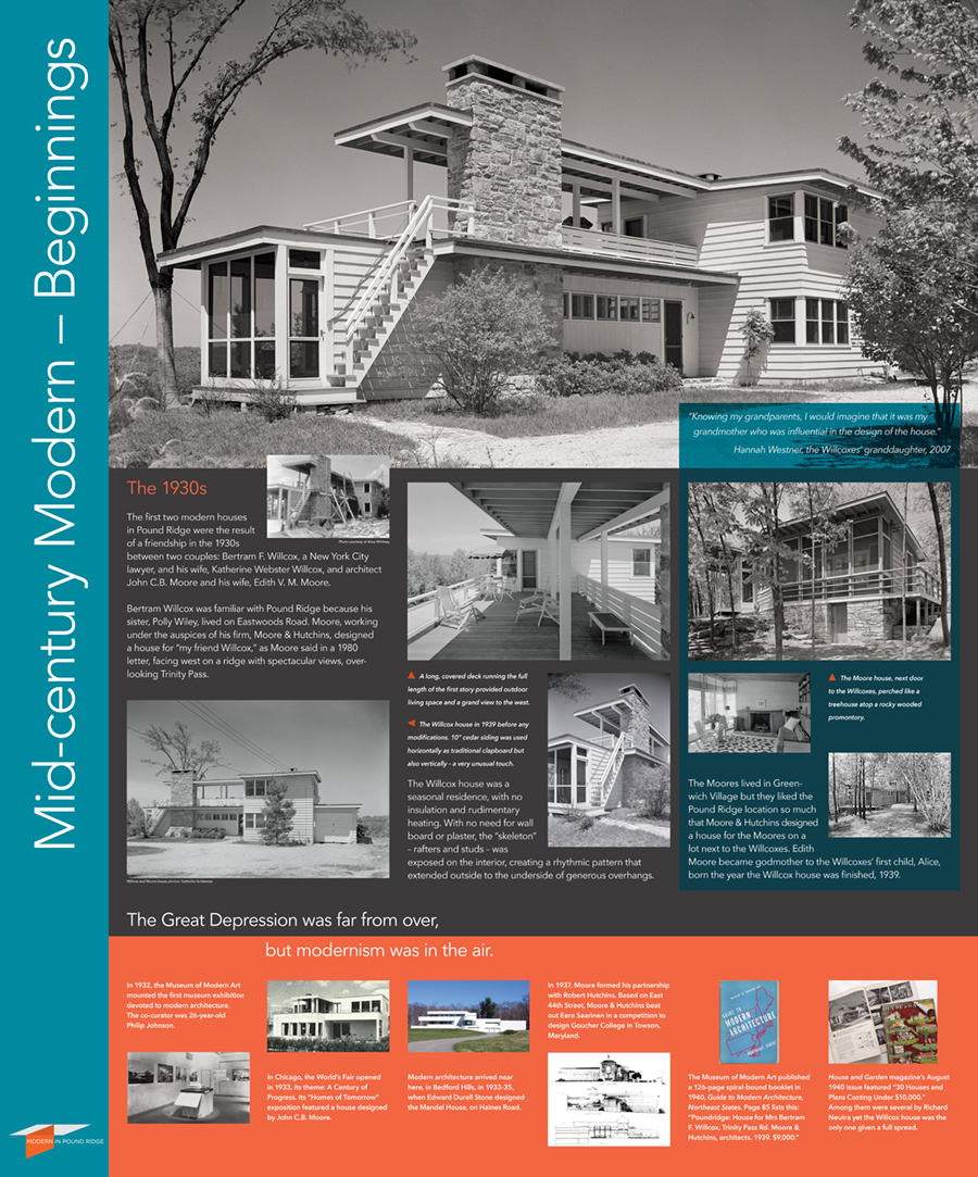 Modern in Pound Ridge exhibition panel 1
