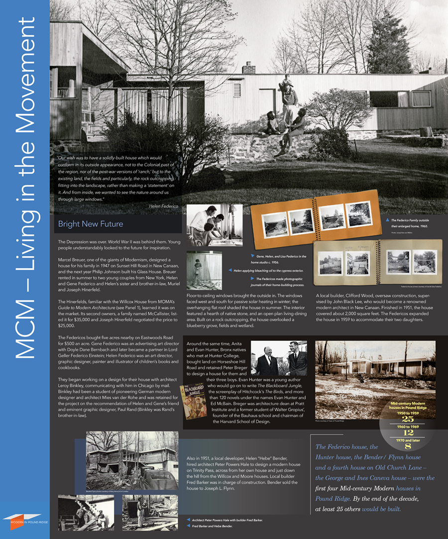 Modern in Pound Ridge exhibition panel 2