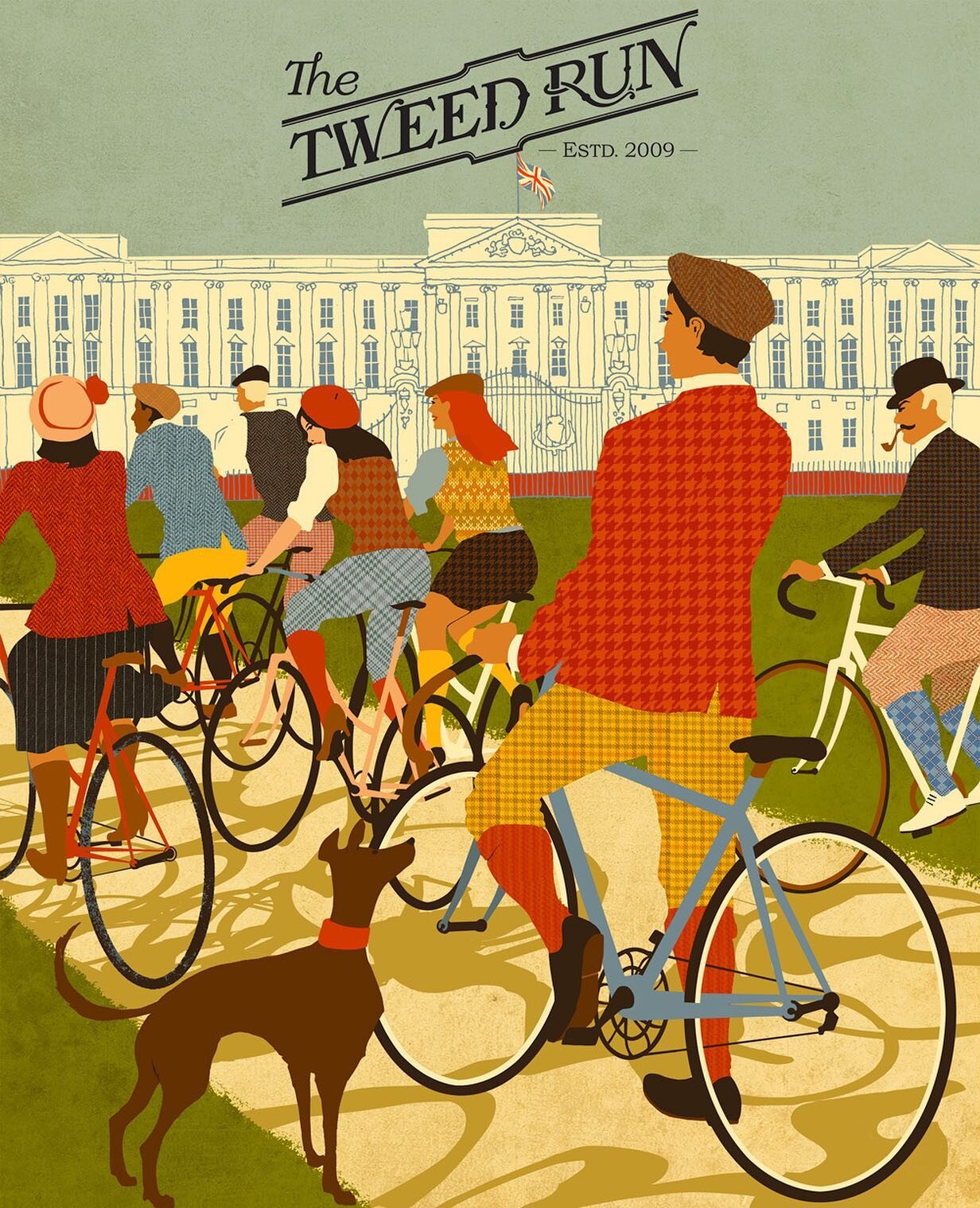 Artwork for the London #tweedrun which is taking place at the end of this month. &ldquo;A metropolitan bicycle ride with a bit of style&rdquo;
.
.
.
#illustration #posterart #tweedrun #vintage #retrobikes #style