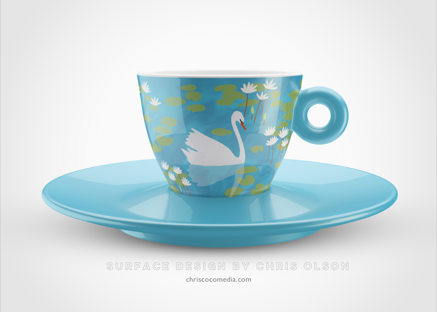 Swan Lake surface design by Chris Olson