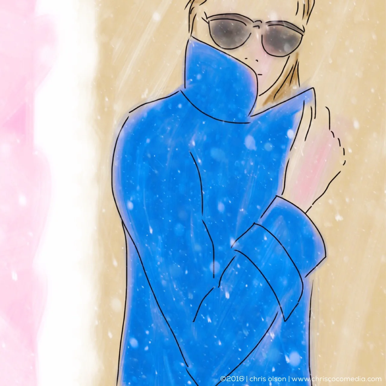 Snow day art by Chris Olson