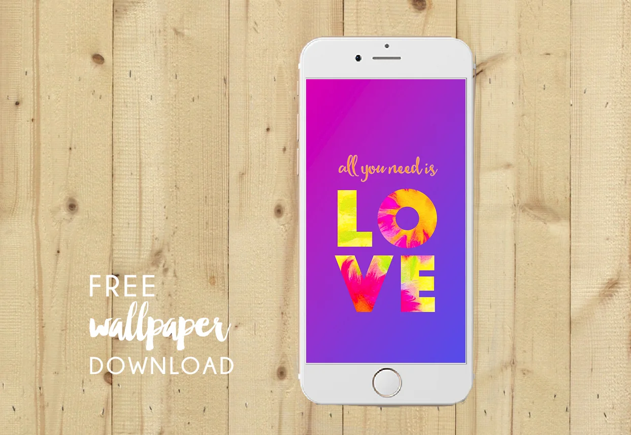 New ALL YOU NEED IS LOVE wallpaper to dress your tech.