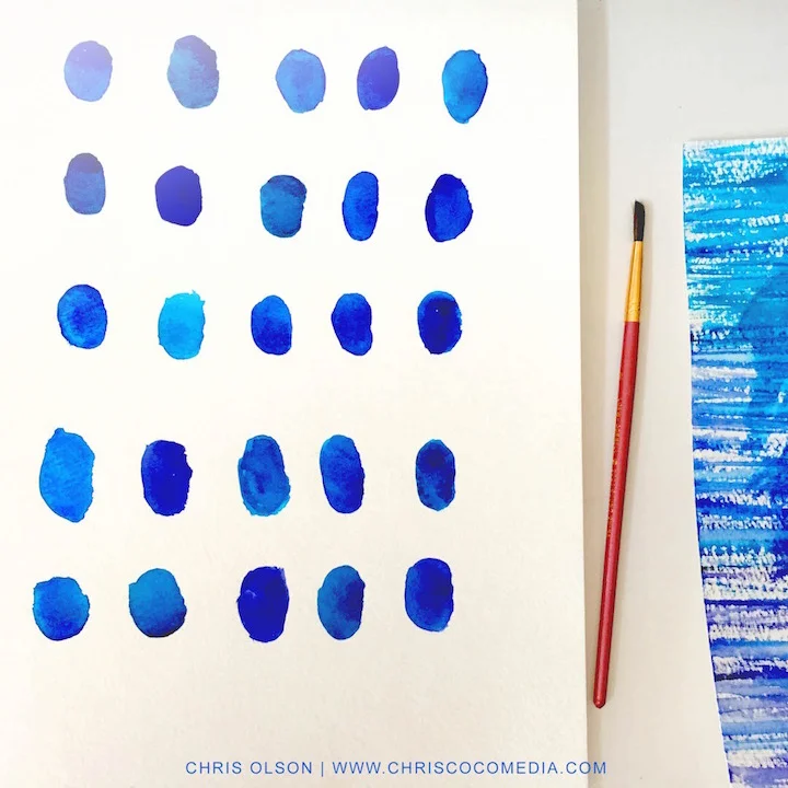 Studio Scene: Watercolor Polka Dots
