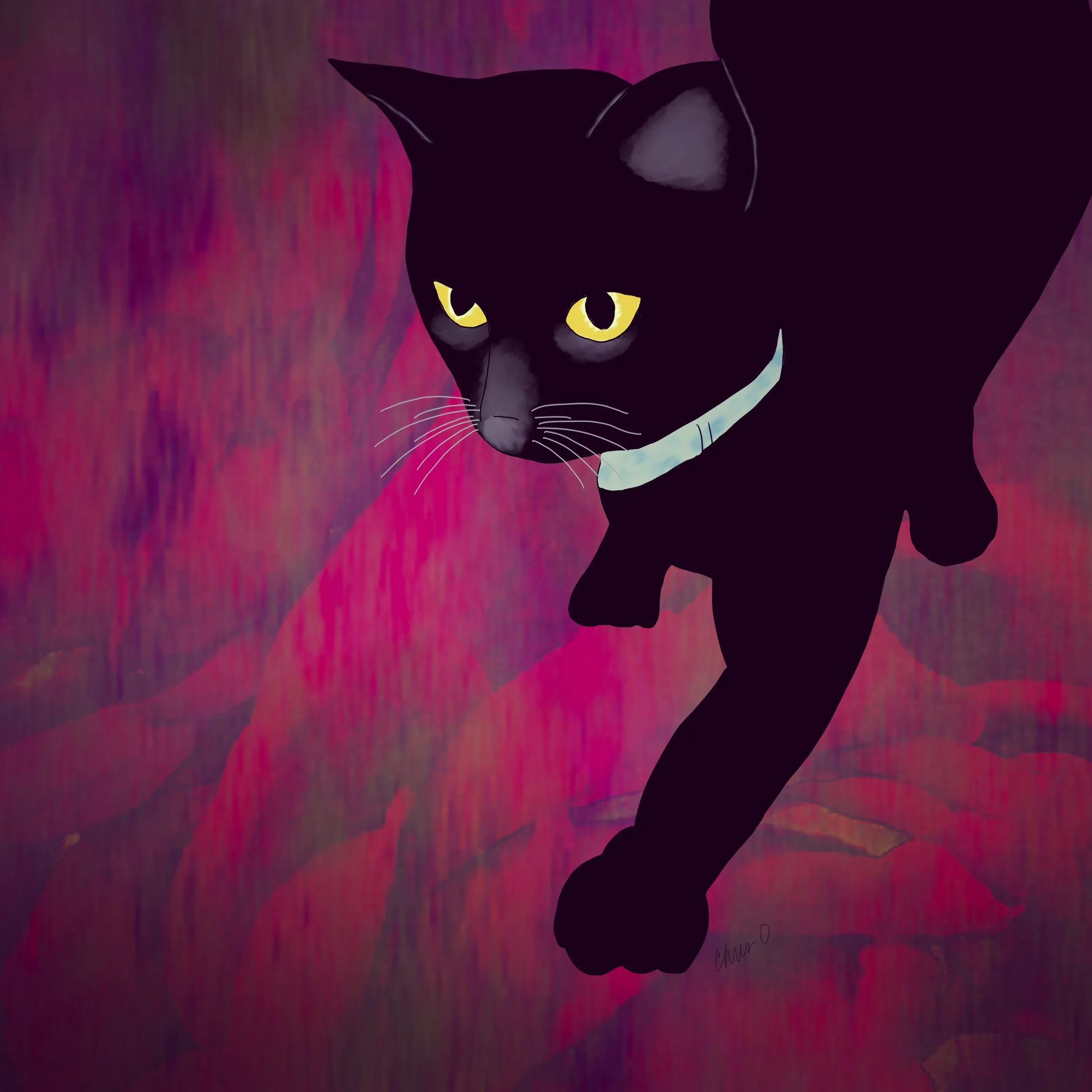 Today is black cat day. (Art by Chris Olson)
