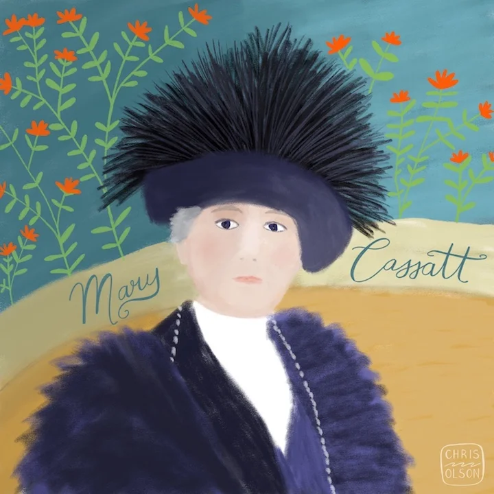 Mary Cassatt portrait by Chris Olson