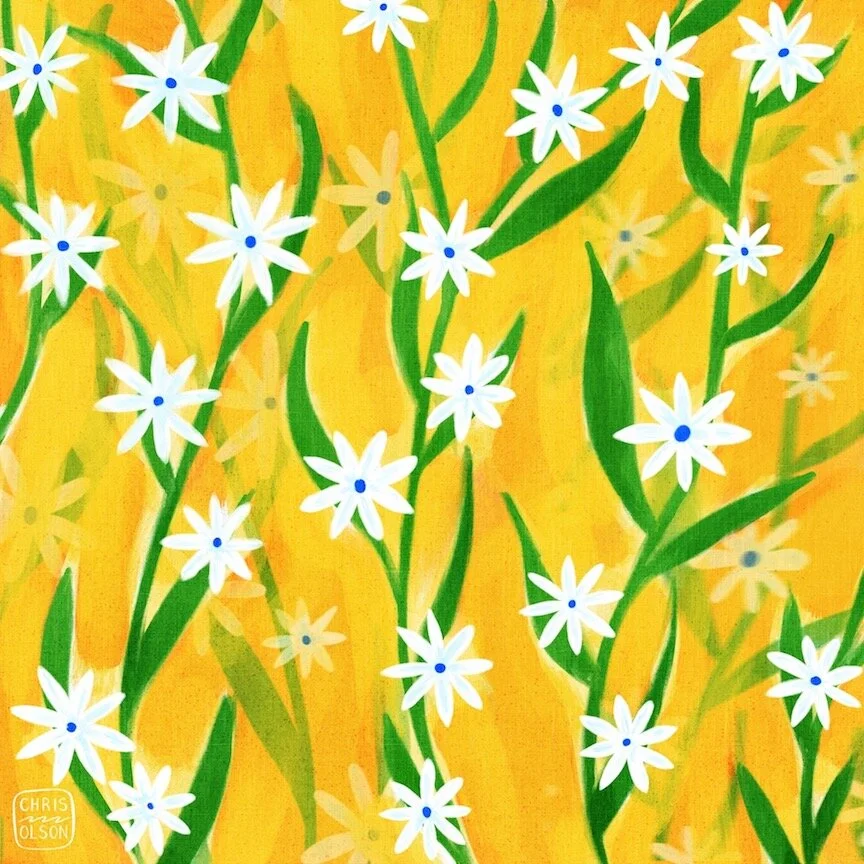 Floral pattern white and yellow by Chris Olson.jpeg