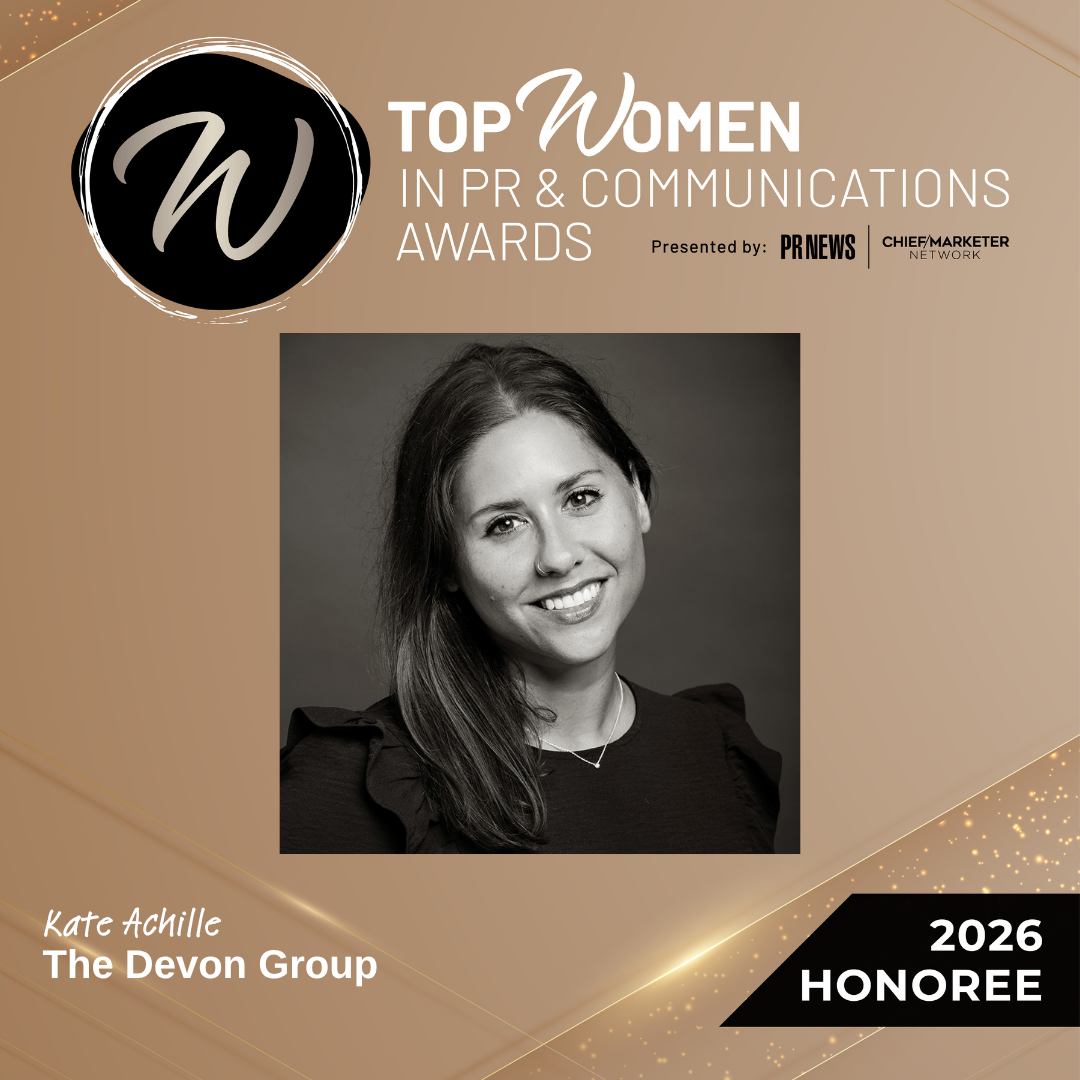 Kate Achille named one of PRNEWS’ 2026 Top Women in PR &amp; Communications