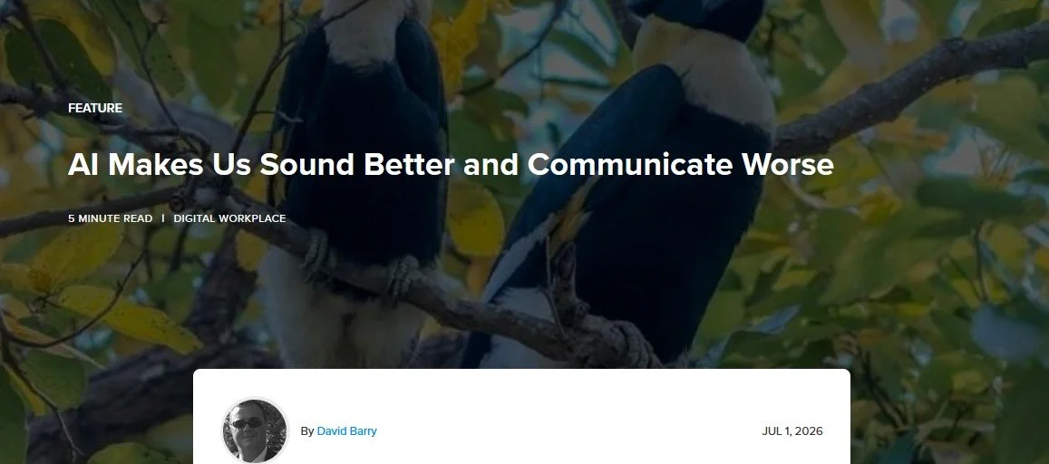 Client coverage - Reworked: “AI Makes Us Sound Better and Communicate Worse” 
